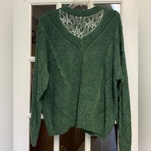 Elegant Forest Green Sweater